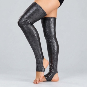 Medias Altas Adhesivas para Pole Dance, de Spandex/Poliéster, para Actuaciones en Escenario, con Agarre Seguro y Elasticidad Cómoda - Product Image 2