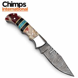 Forjado a Mano |   Cuchillo Plegable de Alta Calidad para Caza y Camping al Aire Libre con Mango de Resina, Cuchillos Tácticos de Supervivencia al Aire Libre al por Mayor - Product Image 5