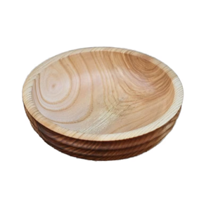 Tazón de Madera para Comida, Hecho a Mano con Técnicas Tradicionales, Ecológico, Elegante, Desechable, Clásico para Bodas - Product Image 1