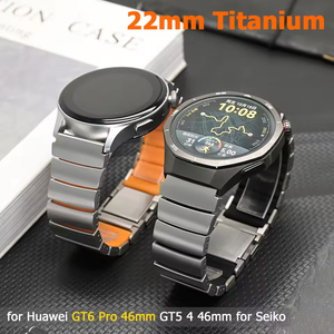 Correa de Reloj Universal de Titanio de 22 mm para <span class=keywords><strong>Huawei</strong></span> GT6PRO Gt5pro 46 mm, Correa de Reloj de Aleación de Titanio de 22 mm para Amazfit Balance <span class=keywords><strong>GTR</strong></span> 4/<span class=keywords><strong>3</strong></span> - Product Image 4