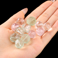 Perle d'ananas en quartz naturel transparent, pierre en cristal transparent à facettes pour la fabrication de bijoux DIY, véritable pierre précieuse de quartz pour boucles d'oreilles