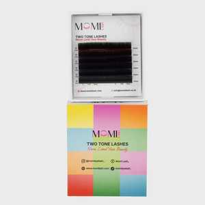 Extensiones de Pestañas de Lujo en Dos Tonos – 0.10mm Curvatura C, CC, D, DD |   MOMI Lash Profesional - Product Image 1