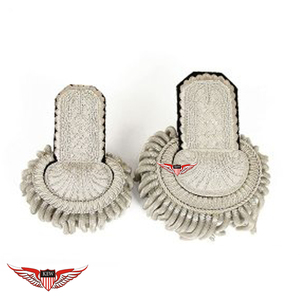 KEW Epaulette de Hombro Vintage Beige con Bordado de Flecos y Adorno de Tela Duradera - Product Image 1