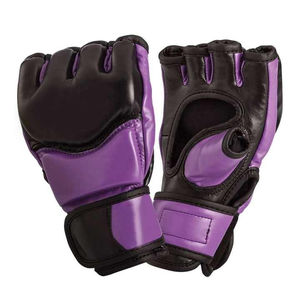 Gants de MMA en cuir PU haute qualité, légers, respirants, à demi-doigts, avec fermeture auto-agrippante, pour le sport et le sparring – Vente chaude - Product Image 1