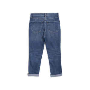 กางเกงยีนส์เดนิมผ้าฝ้ายแห้งเร็วทรงลำลองเอวกลางสไตล์ไฮสตรีทสำหรับผู้ชายและผู้หญิง - Product Image 6