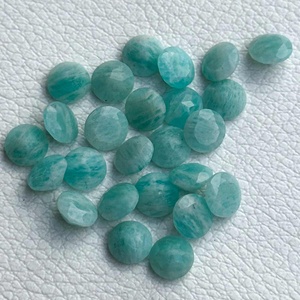 Pierre précieuse semi-précieuse naturelle Amazonite ronde taille brillant de 4mm-10mm, vente chaude, fabricant de bijoux Amazonite en Inde - Product Image 2
