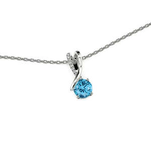 Hallmark Silver Rhodium Plated Oval Cut <b>Pendant</b> with <b>Opal</b> and Turquoise - Product Image 3