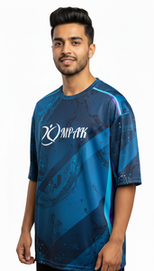 T-shirt en polyester/coton à sublimation, coupe classique, pour homme, streetwear décontracté, écologique, respirant - Product Image 5