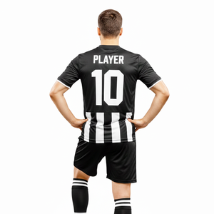 Ropa Deportiva, Uniforme de Fútbol Blanco y Negro, Uniforme de Fútbol de Poliéster de Alta Calidad de Secado Rápido sin Costuras a Precios de Fábrica - Product Image 6