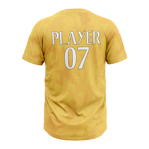 เสื้อเบสบอลแบบสั่งทำพิเศษ 2 กระดุม ชุดทีมซอฟต์บอล ผ้าโพลีเอสเตอร์ซับเหงื่อ ชุดกีฬา OEM ODM - Product Image 3