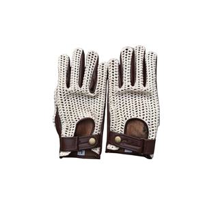 Gants d'hiver coupe-vent en cuir véritable pour femmes, conception de mode de conduite en plein air gants en fourrure véritable - Product Image 5