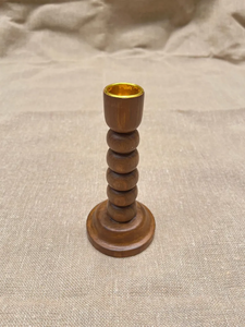 Portavelas de madera, portavelas cónicas de 6 pulgadas, candelabro de madera rústico, decoración de mesa de B H Brothers - Product Image 4