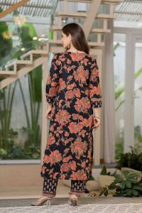 ชุดคุर्ตา กางเกง และผ้าคลุมไหล่หลากสีสันทันสมัย 3 ชิ้น ผ้าฝ้ายอินเดีย สำหรับงานปาร์ตี้ - Product Image 5