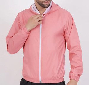 OEM Custom <b>Men</b>’s <b>Lightweight</b> Best Quality Hooded Windbreaker <b>Jacket</b> – Waterproof, Breathable, Zip-Up, Eco Friendly, <b>Lightweight</b> - Product Image 4