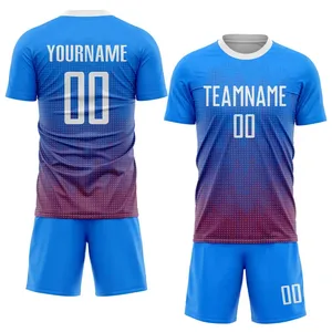 OEM Custom Soccer Uniform Set Professional Football Jersey and <b>Shorts</b> Breathable Quick Dry Sportswear Kit - Product Image 5