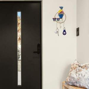 Premium Krishna Ji 3 <b>Hook</b> <b>Wall</b> Hanger –Metal Krishna Ji <b>Wall</b> <b>Hook</b> – 3 <b>Hook</b> Spiritual Home Storage Rack - Product Image 3