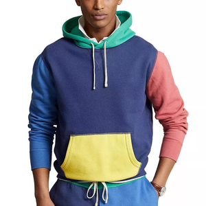2026 Wholesale Rate Own Logo Printed Casual Comfortable Soft Fleece Touch Fabric Newest Design Solid Color Hooded <b>Pullover</b> - Product Image 1