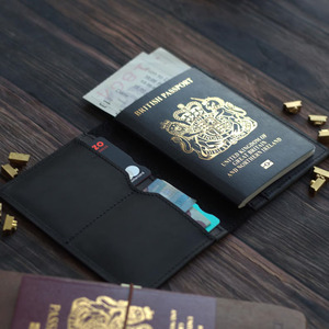 Luxury Leather Passport <b>Wallet</b> Travel <b>Document</b> Organizer Protection Multiple Card Pockets Custom Logo Wholesale OEM for sale - Product Image 1
