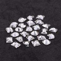 Diamant cultivé en laboratoire, initiales de l'alphabet, pierre lâche de A à Z, lettres en diamant CVD pour collier personnalisé, pendentif, bijoux