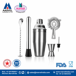 Premium Stainless Steel Mirror Polish Eco-Friendly Food Contact Safe Lfgb Certified Classic 350ml Cocktail Shaker Set <b>Bar</b> <b>Tool</b> - Product Image 2