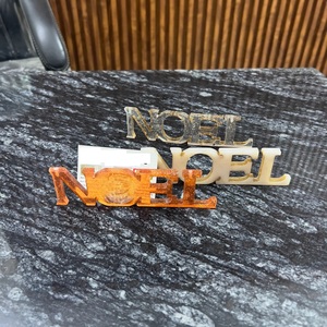 Letras de Resina Hechas a Mano Modernas para Venta al por Mayor, Impresión por Sublimación, Decoración Navideña para el Hogar y Jardín, Regalo Navideño Personalizable - Product Image 1
