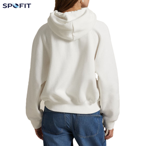 Sudadera con Capucha para Mujer, Color Negro, con Estampado de Estrella Blanca, Corte Regular, Informal, de Algodón Tejido, para Otoño - Product Image 3