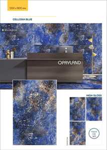 Azulejos de Porcelana de Alto Brillo de 1200x1800mm y 9mm, Aspecto de Mármol Breccia Aurora, Antideslizantes, Resistentes al Desgaste, Pulidos y Vitrificados para Piso y Pared - Product Image 4