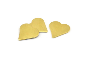 Pièces de monnaie vierges en laiton en forme de cœur pour gravure personnalisée, fabrication de bijoux, artisanat DIY, étiquettes, cadeaux et projets personnalisés - Product Image 3