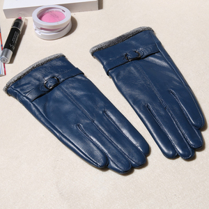 Guantes Largos de Piel de Oveja Negros Personalizados Unisex, Guantes Elegantes para Invierno, Deportes, Viajes, Negocios, Esquí y Ciclismo - Product Image 3