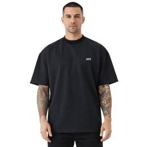 Heavyweight Cotton Oversized Men’s shirts Custom Logo Streetwear Tshirt <b>Drop</b> Shoulder OEM Blank Style Custom Manufacturing - Product Image 1