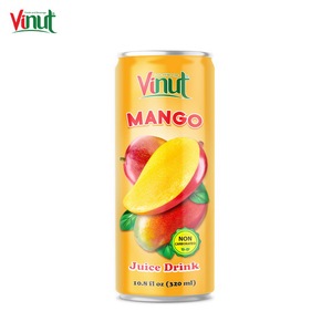 Bebida de Jugo de Mango de 320 ml, Nuevo Lanzamiento, Dulce y con Buen Aroma, Puré sin Conservantes, Marca Blanca, en Lata, Éxito de Ventas - Product Image 1