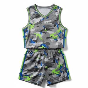 Uniforme de Baloncesto de Diseño de Lujo, Sublimación, Tela de Malla Transpirable, Conjunto de Camiseta de Baloncesto, Venta al Por Mayor, Ropa Profesional - Product Image 1