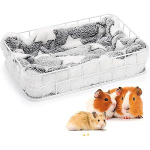 Gabbia Sospesa per Piccoli Animali con Piattaforma e Rivestimento, Progettata per Ratti e Porcellini d'India - Product Image 3