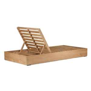 Cama Tumbona de Madera de Teca de Lujo para Exteriores, para Piscina, Hotel y Muebles de Exterior con Estructura de Madera de Teca - Product Image 2