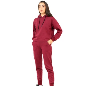 Blank Printed Hooded Heavyweight Cotton <b>Polyester</b> <b>Tracksuit</b> Set Women Full Customization Wholesale Quality All Sizes - Product Image 3