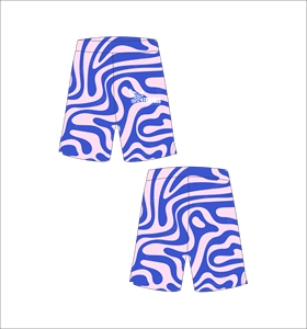 Ferocious <b>Men</b> s Blue <b>Pink</b> Geometric Board <b>Shorts</b> Quick Dry Elastic Waist Casual Swimwear Wholesale OEM Custom - Product Image 1