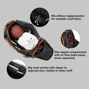 Adjustable Strap Backpack Soft Handle Waterproof Gym Fitness <b>Bag</b> Large Capacity Duffle Backpack Wet Dry Separation Travel <b>Bag</b> - Product Image 3