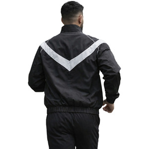 Chaqueta Deportiva Reflectante Blanca y Negra, Estilo Moderno, Chaqueta Cortavientos para Atletismo Escolar, Proveedor de Ropa, Chaqueta para Hombre OEM - Product Image 6