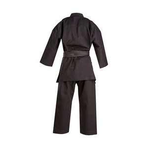 Ensemble d'uniformes de karaté uniques, design épuré, manches longues, ceinture ajustable à la taille, ensemble complet de karaoté. - Product Image 4