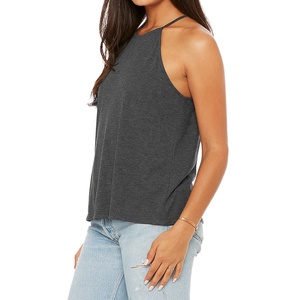 Camiseta Deportiva sin Mangas de Cuello Alto, de Lona Transpirable de Secado Rápido y Ecológica, de Algodón/Poliéster, con Logotipo Personalizado para Mujer, de la Mejor Calidad - Product Image 5