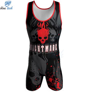 Combinaison de lutte pour hommes en gros, design personnalisé, durable, respirante, séchage rapide, 100 % polyester, entraînement athlétique et compétition - Product Image 1