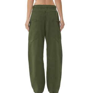 Wholesale Custom Logo Plain Oversized Contrast Piping Heavyweight Woolen Embroidery Jogger Sweatpants Loose OEM 100% Cotton - Product Image 4