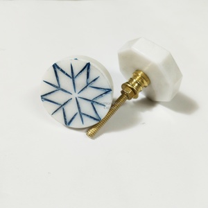 ลูกบิดประตูหินอ่อนแกะสลักสีเขียวมะกอกสีแดงลิ้นชักตู้ลิ้นชักที่จับและลูกบิดเฟอร์นิเจอร์ห้องครัวสำหรับใช้ในตู้เสื้อผ้า - Product Image 5