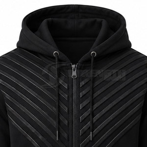Sudaderas con cremallera para hombre, estilo relajado para el día a día, con cremallera frontal práctica y apariencia moderna, sudaderas básicas con cremallera. - Product Image 6