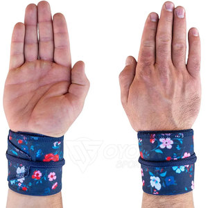 Bandes de maintien pour poignets en tissu lisse, design confortable, ajustement réglable, idéales pour les séances d'entraînement et les exercices en salle de sport. - Product Image 2