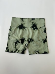 Shorts de yoga de cintura alta Omen Booty, shorts deportivos con efecto fruncido para gimnasio, fitness, entrenamiento, correr, ciclismo, con logo personalizado, OEM, ODM, marca privada. - Product Image 4