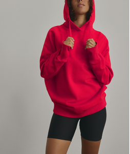 Sweat-shirts à capuche pour femmes, 100 % coton, tissu doux, logo personnalisé, couleur unie, manches longues, avec cordon de serrage. - Product Image 1