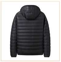 Veste d'hiver en polyester à capuche doublée de polaire pour homme, épaisseur standard, avec logo brodé personnalisé, prix usine CN Bangladesh