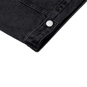 Custom Denim Jackets OEM Breathable Eco-Friendly Knitted Unisex Button <b>Stand</b> <b>Hat</b> Detachable Quick Dry Customized Color Logo - Product Image 6