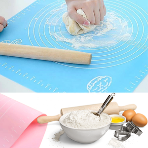 Tapis de cuisson en silicone taille 50*40cm épaisseur 0.08cm tapis de pâtisserie en silicone antiadhésif de qualité alimentaire - Product Image 4